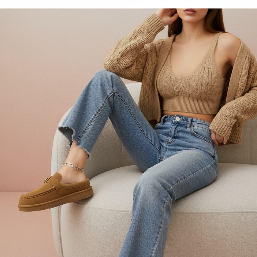 Origin Suede Memory Foam Slippers