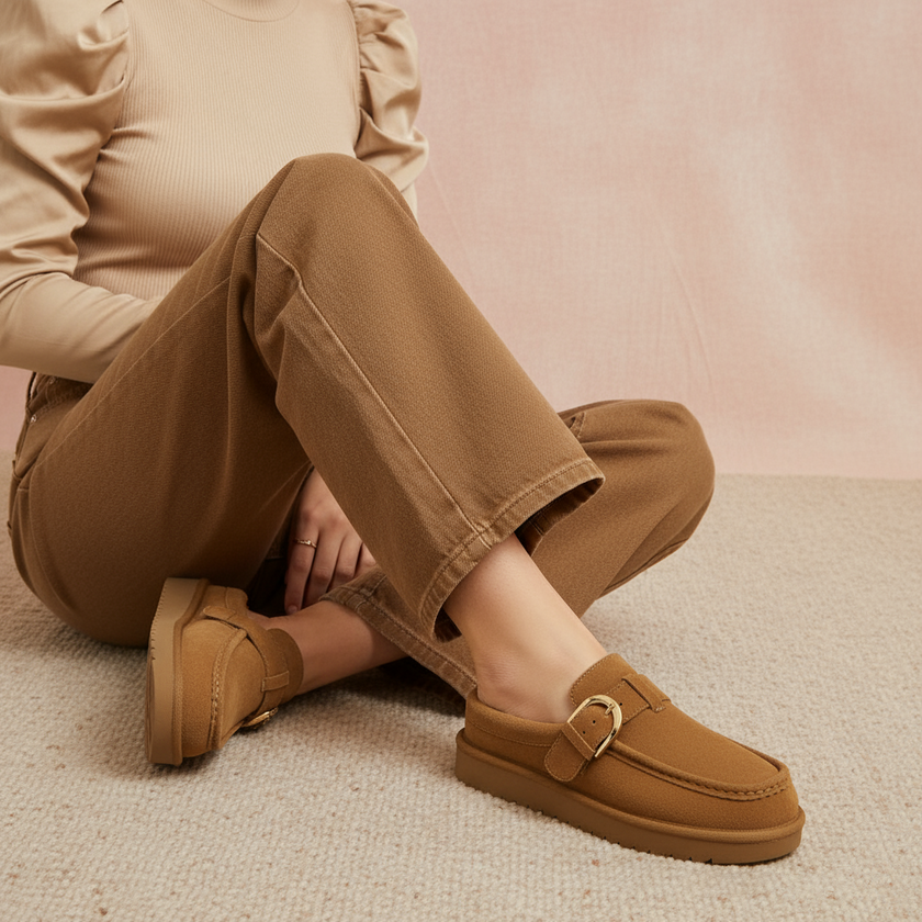 Origin Suede Memory Foam Slippers