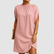 Rosie Mock Neck Split Sleeve Midi Dress