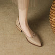 Cora Pointed Toe Block Heel Pumps