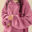 Women's Drop Shoulder Sweater, Relaxed Knit Pullover, S-2XL