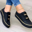 Luna Platform Sneakers Gold Chain Detail