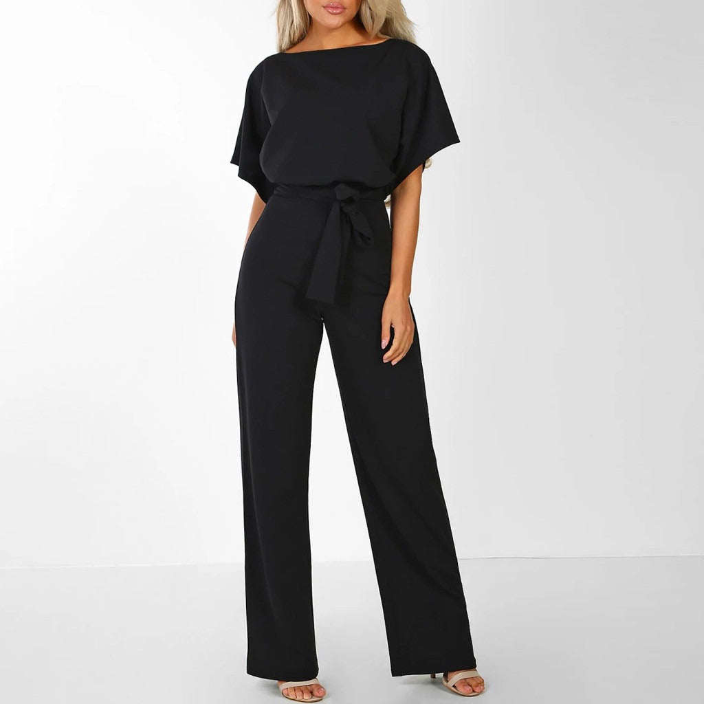 Elijah Belted Wide Leg Jumpsuit