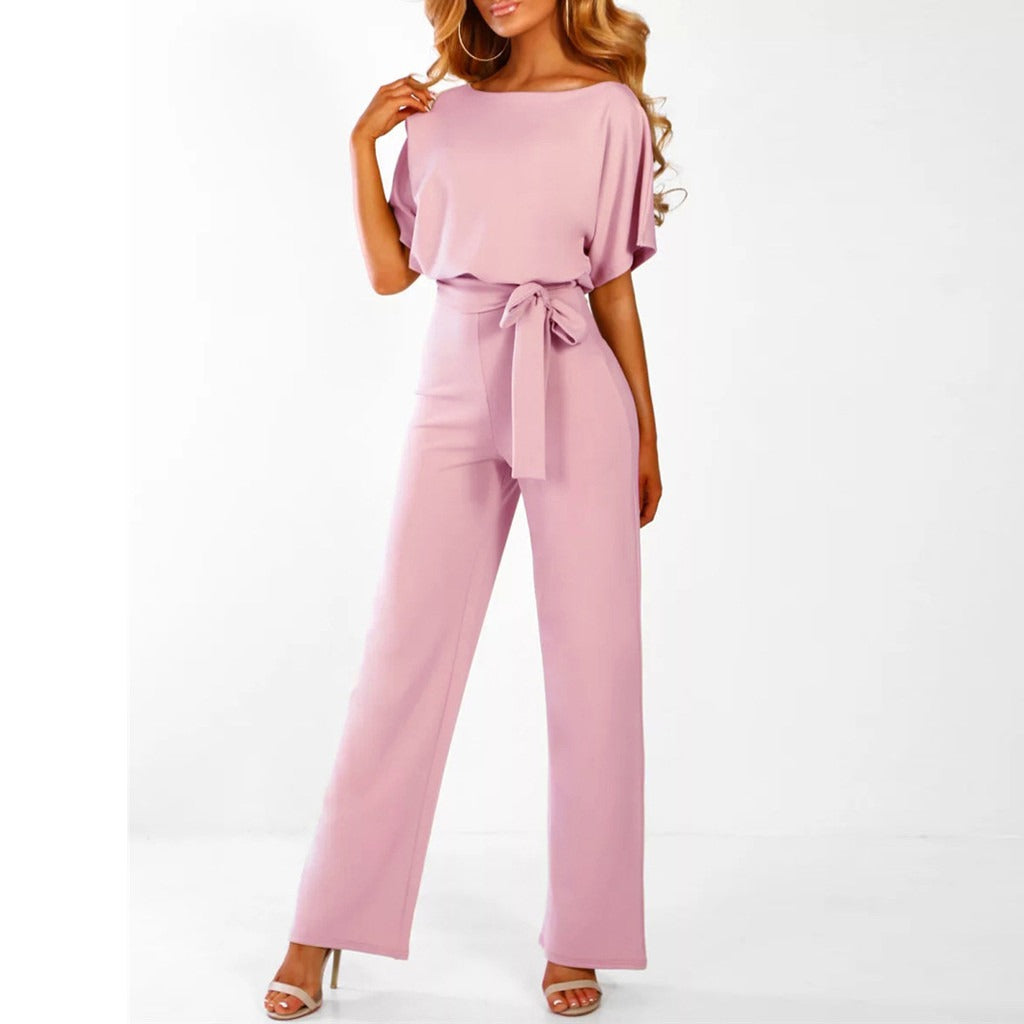 Elijah Belted Wide Leg Jumpsuit