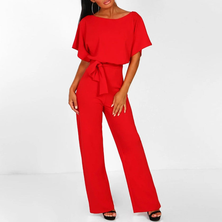 Elijah Belted Wide Leg Jumpsuit
