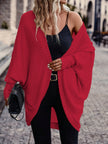 Women's Open Front Cardigan, Ribbed Knit Layering Cardigan