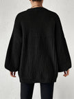 Women's Chunky Knit Cardigan, Relaxed Open Front, S-2XL