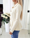 Argyle Cable Knit Cardigan