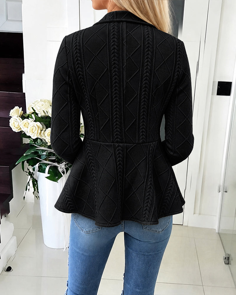 Argyle Cable Knit Cardigan