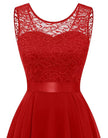 Women's Wedding Guest Dress, High Low Sleeveless Party Dress, XS-3XL