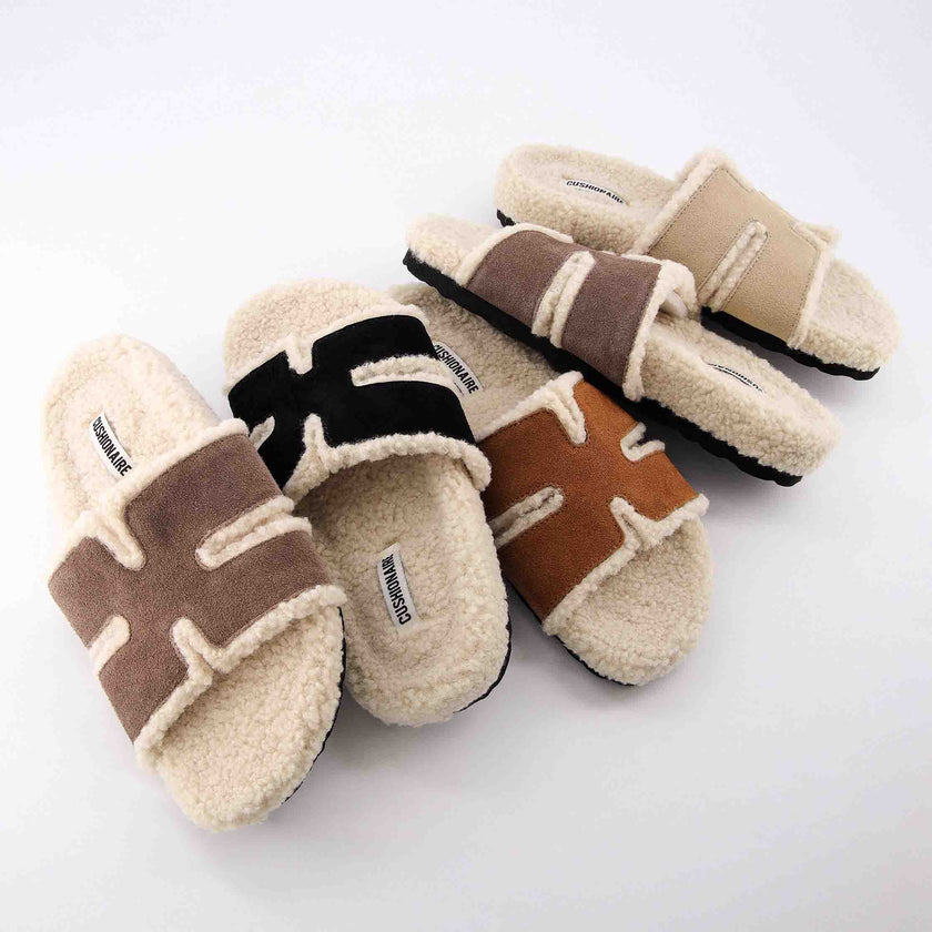 Cuddle Faux Shearling Slide Slippers