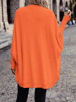 Women's Open Front Cardigan, Ribbed Knit Layering Cardigan