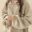 Women's Drop Shoulder Sweater, Relaxed Knit Pullover, S-2XL