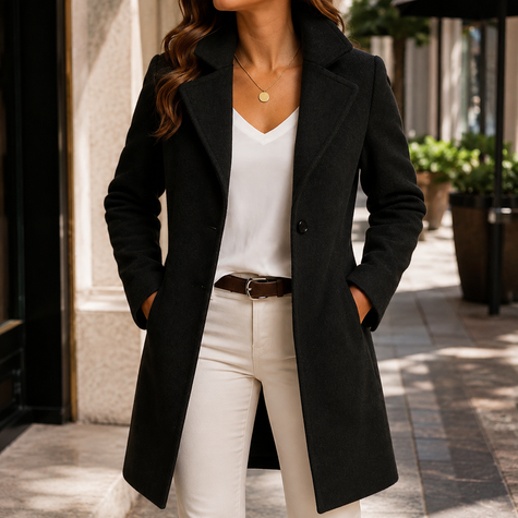 Rheya Longline Button Coat