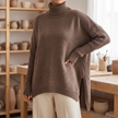 Noelle turtleneck sweater in Flower Brown - lifestyle