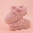 Husky Faux Fur Winter Clogs for Women