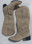 Riloh Knee High Boots Pointed Toe Block Heel