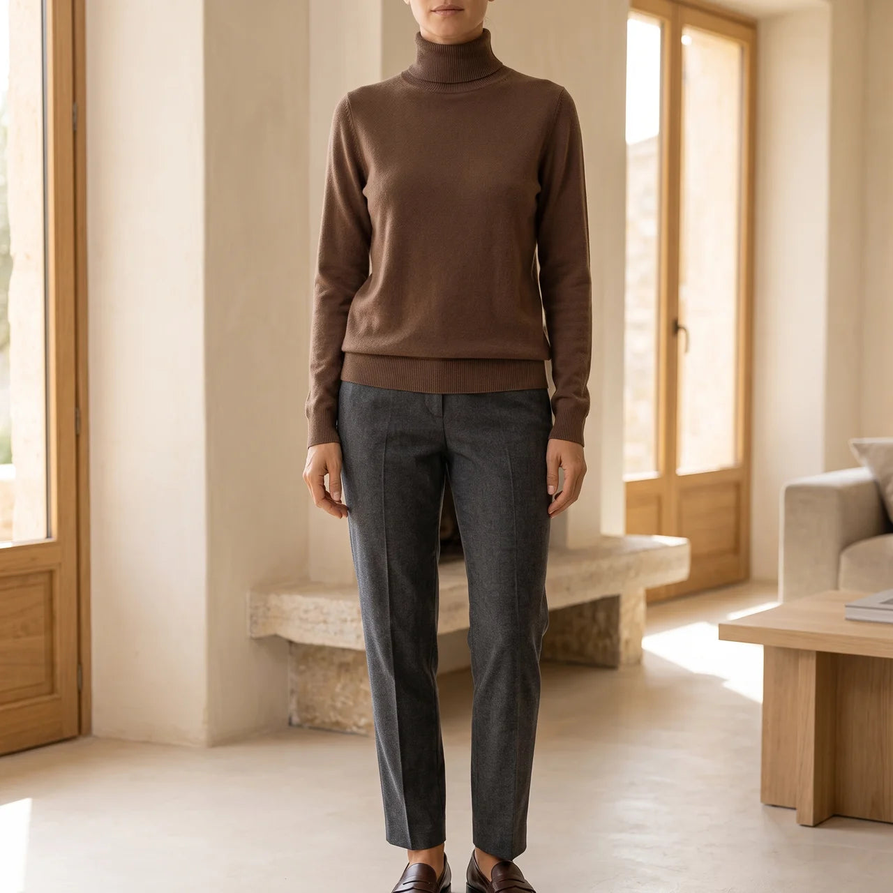 Thea Relaxed Turtleneck Sweater