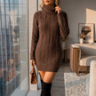 Freya Cable Knit Sweater Dress