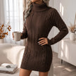 Freya Cable Knit Sweater Dress