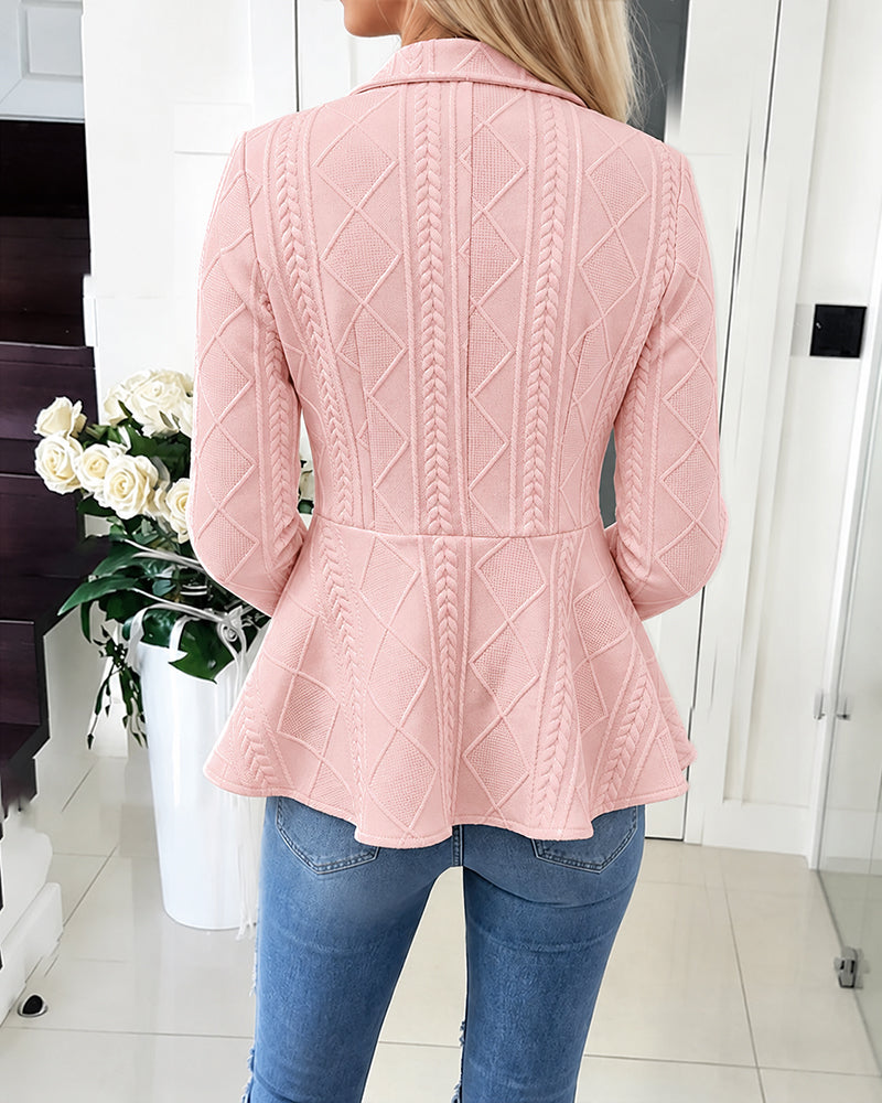 Argyle Cable Knit Cardigan