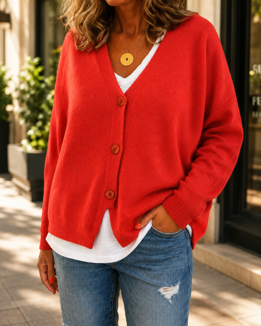 Women's Lightweight Knit Cardigan, Open Front Layering Top