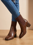 Sock boots, side view