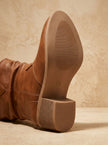Women's Wide Calf Knee High Boots, Pull-On Flat Riding Boots