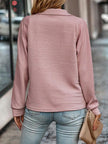 Evangeline Quarter Zip Knit Sweater