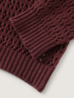 Cable Knit Cut Out Pullover Sweater