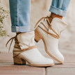 Women's Short Cowboy Boots, Western Ankle Booties with Block Heel, US 5-12